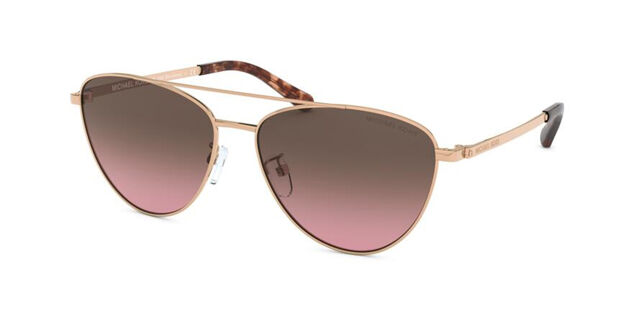 New  Michael Kors Barcelona Pilot Shape Sunglasses in black and gold (MK1056) Michael Kors Women main image 2