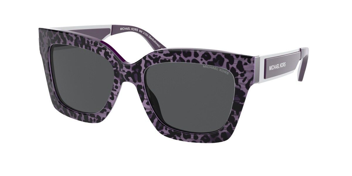 Michael Kors MK2102 BERKSHIRES 365587 Sunglasses Purple Leopard |  SmartBuyGlasses UK