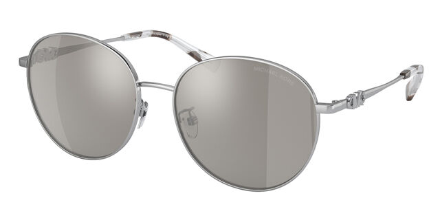 Michael Kors MK1119 ALPINE 11536G Round Silver Sunglasses  display picture 2