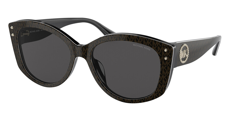 Michael Kors MK2175U CHARLESTON 350087 Sunglasses MK Signature Black Brown  | VisionDirect Australia