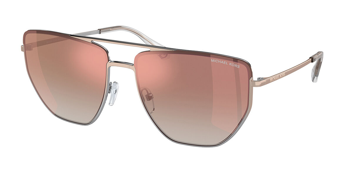 Michael Kors MK1126 PAROS 11086F Sunglasses in Silver Shaded Rose Gold