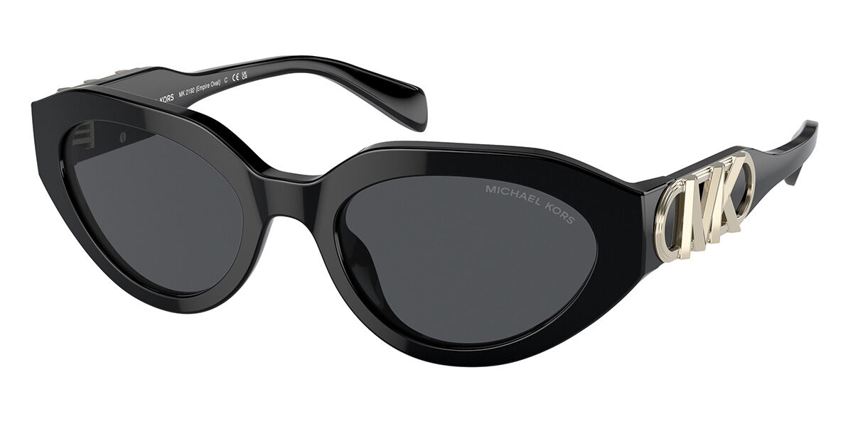 Photos - Sunglasses Michael Kors MK2192 EMPIRE OVAL 300587 Women's  Bla 
