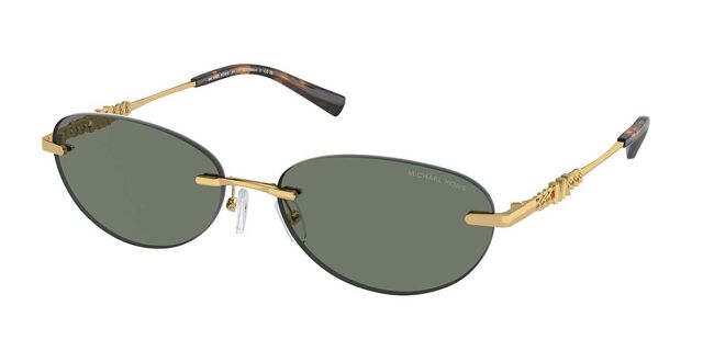 Michael Kors MK1151 MANCHESTER 18963H Oval Gold Sunglasses  display picture 3
