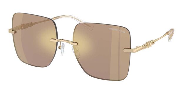 Michael Kors MK1150 QUEBEC 10145A Square Gold Sunglasses  display picture 2