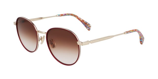 Paul Smith PS25100S Mabley 722 Oval Burgundy/Gold Sunglasses 