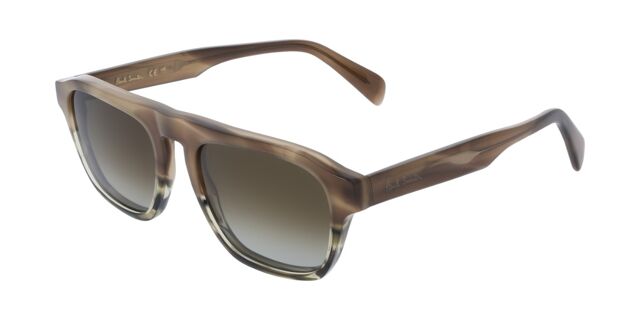 Paul Smith PS25602S Macleod 317 Square Faded Striped Khaki  display picture 1