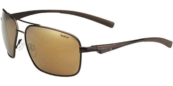 AG14 Brown Mirror 11802 BOLLE Polarised BRISBANE metal Sunglasses Matte Brown 