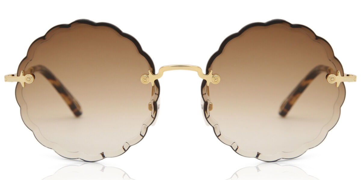 CHLOÉ ROSIE RIMLESS ROUNDED METAL SUNGLASSES - Lunettes de soleil