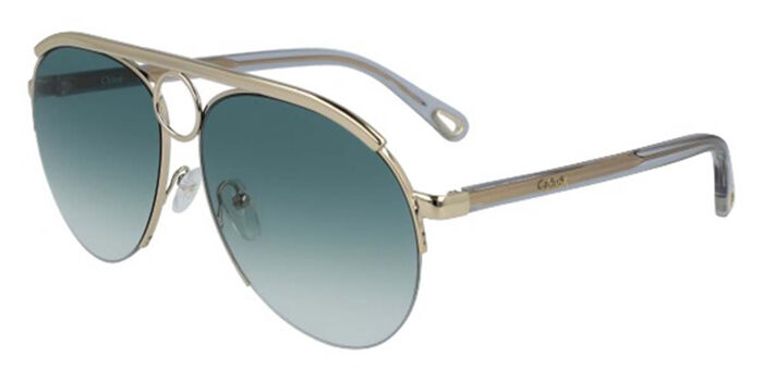 Chloé CE 115S Danae 756 Oversized Gold Sunglasses  display picture 3