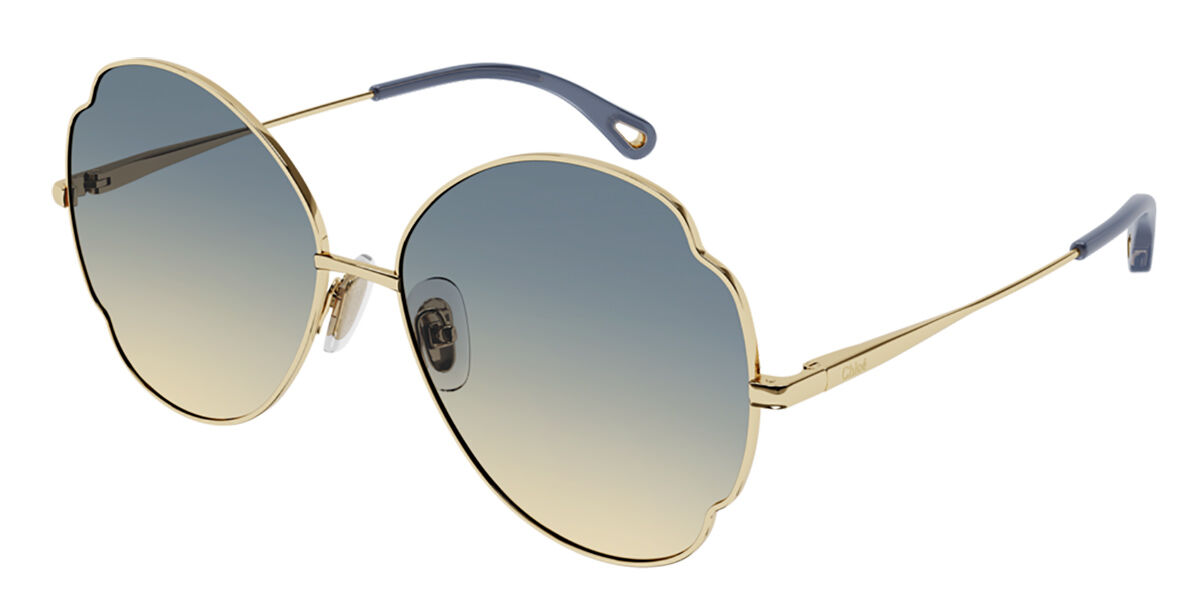 Picket hårdtarbejdende gentage Chloe CH0093S 002 Shiny Gold Solbriller | SmartBuyGlasses Norge