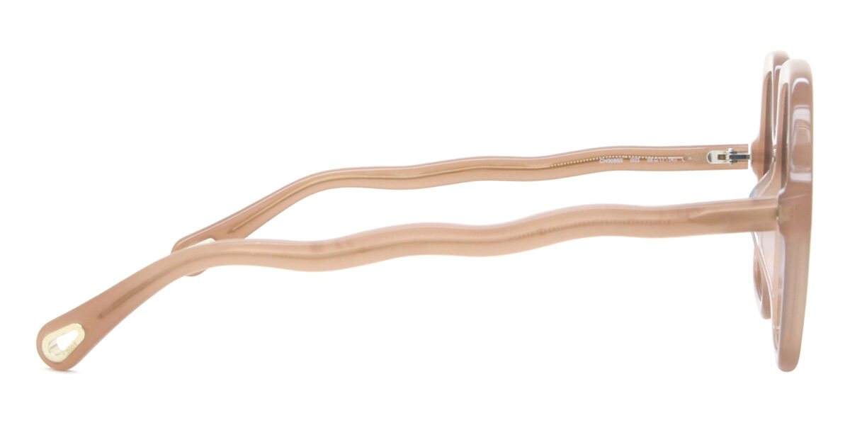 Chloe アイウェア レクタンクル フレム サンクラス CH0086S 004 CH0086S sunglasses Shiny Nude Pink | SmartBuyGlasses US