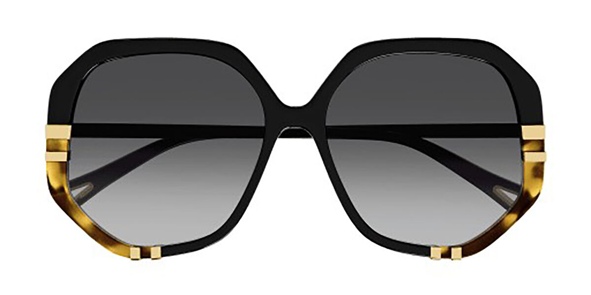 Chloé CH0105SA Asian Fit 002 60 Lentes De Sol Para Mujer Negros