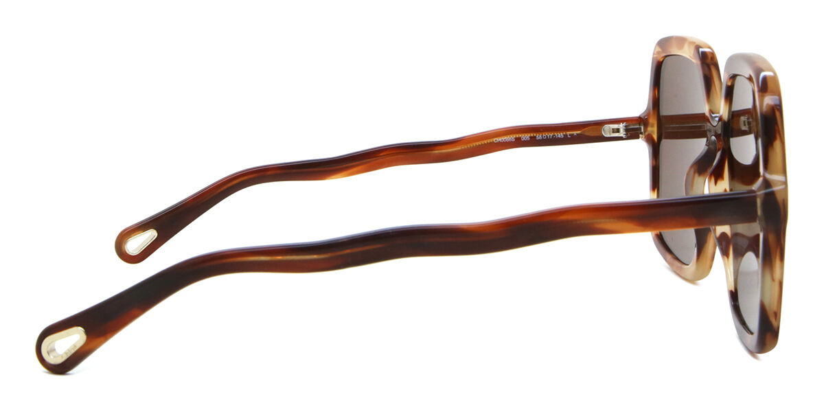 Chloe アイウェア レクタンクル フレム サンクラス CH0086S 004 CH0086S サングラス べっこう | SmartBuyGlasses JP