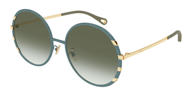 Chloé CH0144S 002 Oval Green Sunglasses | SmartBuyGlasses US display picture 3