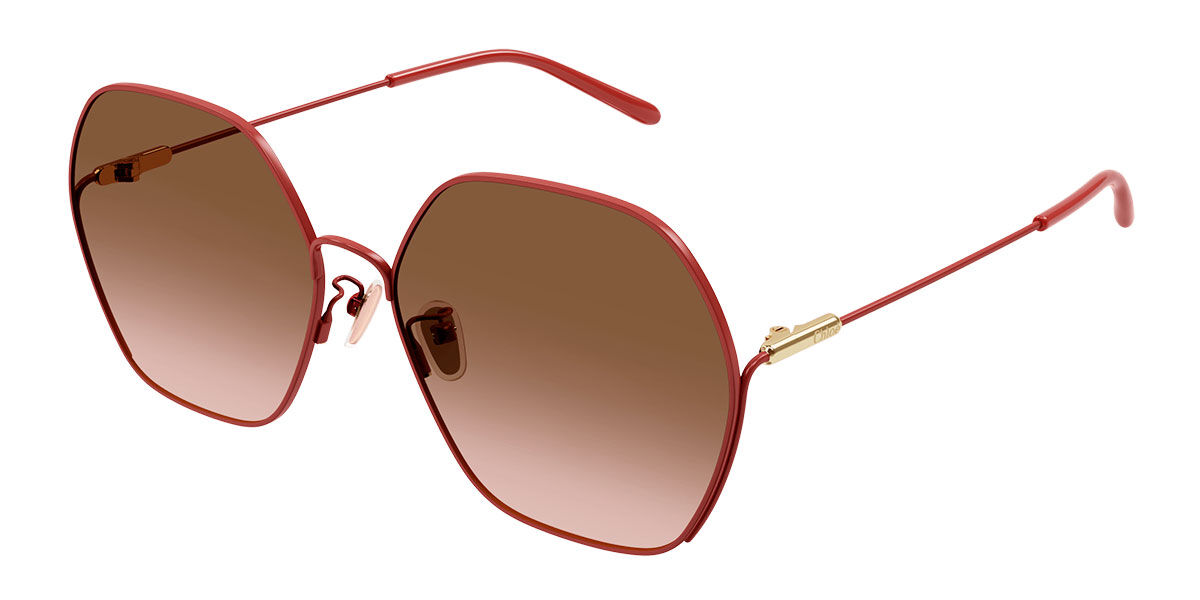 Chloe CH0169SA Asian Fit 004 Sunglasses in Red SmartBuyGlasses USA