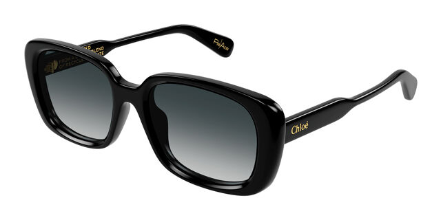 Chloé CH0225SK Asian Fit 001 Rectangle Black Sunglasses  display picture 2