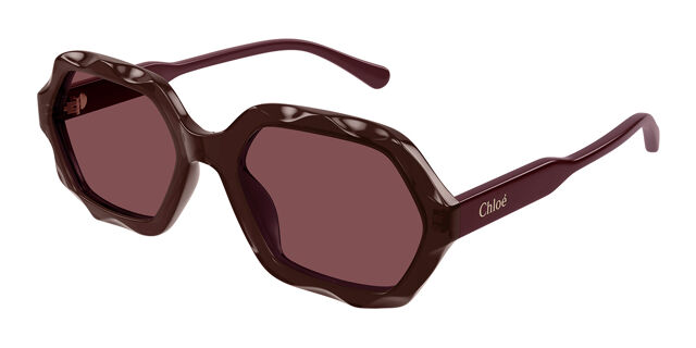 Chloé CH0227S 002 Geometric Transparent Dark Purple  display picture 1