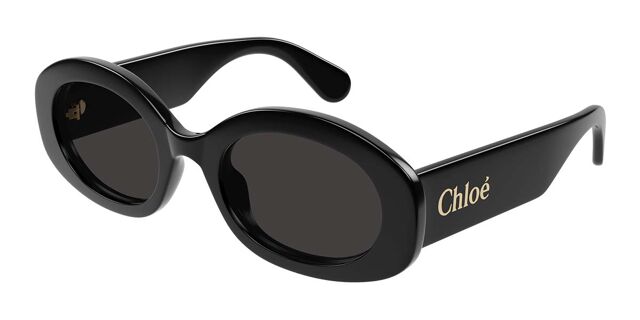 Chloé CH0258S 001 Oval Black Sunglasses | SmartBuyGlasses US display picture 1