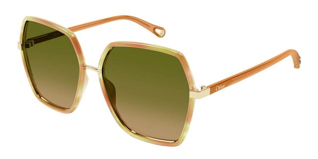 Chloé CH0262S 004 Geometric Tortoise Sunglasses  display picture 3