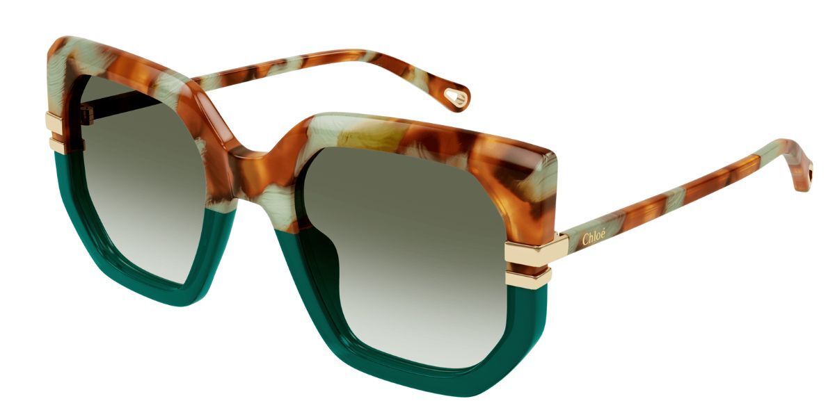 Chloé CH0240S 005 Women's Sunglasses Green Size 53