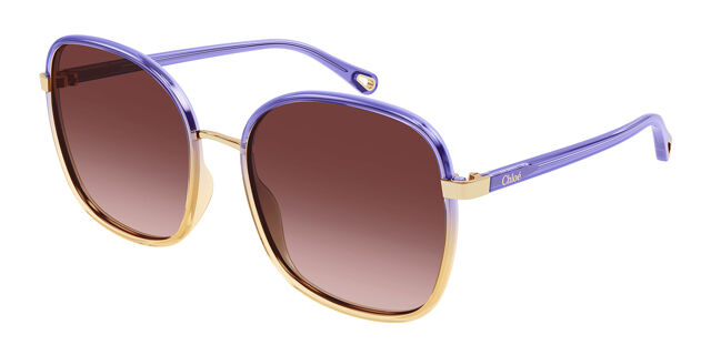 Chloé CH0031S 015 Square Gradient Violet Yellow/Gold  display picture 1