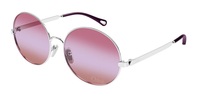 Chloé CH0281S 003 Oval Silver Sunglasses | SmartBuyGlasses US display picture 2