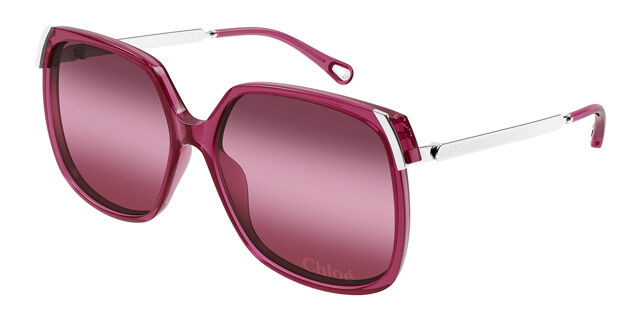 CHLOE square Burgundy Sunglasses CH0286S Chloé Rectangular Sunglasses 003 Burgundy - eye-oo.com main image 4