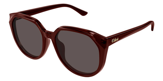 Chloé CH0291SK Asian Fit 002 Geometric Dark Brown Sunglasses  display picture 3