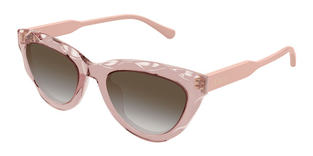 Chloé CH0294S 004 Cat Eye Transparent Red Sunglasses  display picture 1