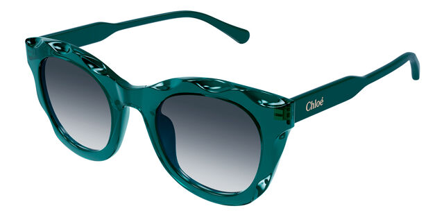 Chloé CH0295S 005 Oval Transparent Green Sunglasses  display picture 1