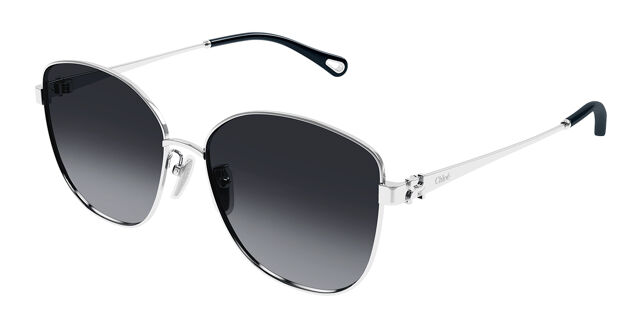 Chloé CH0306SK Asian Fit 001 Cat Eye Silver Sunglasses  display picture 2