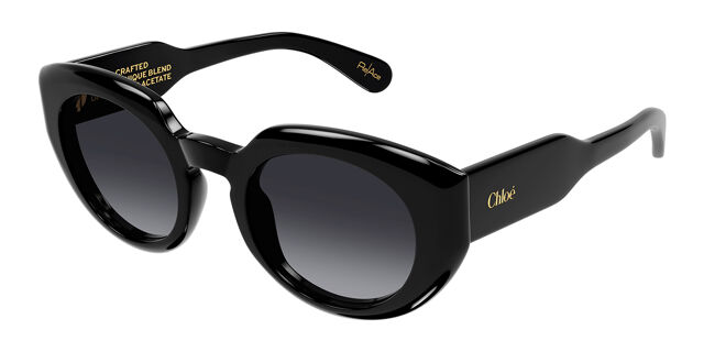 Chloé CH0311S 001 Oval Black Sunglasses | SmartBuyGlasses US display picture 2