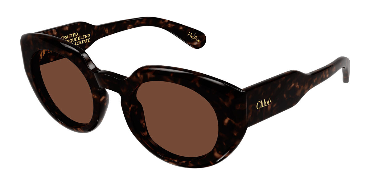 Chloe アイウェア オハルフレム サンクラス CH0311S 002 CH0311S sunglasses Dark Tortoise | SmartBuyGlasses US