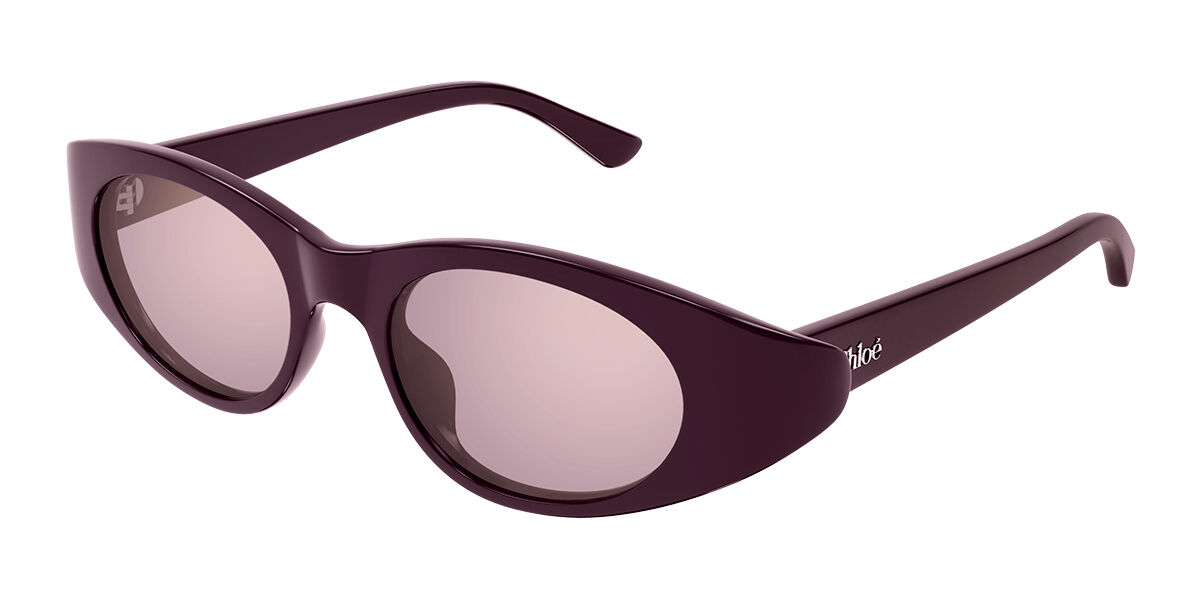 サングラス CHLOE PURPLE ACETATE SUNGLASSES Chloe Acetate Round Sunglasses - Bergdorf Goodman