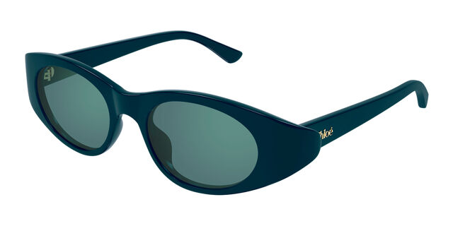 Elegant Green Sunglasses Chloe Chloé CH0105S M (55 - 18) with Green lenses and Tortoise  main image 4