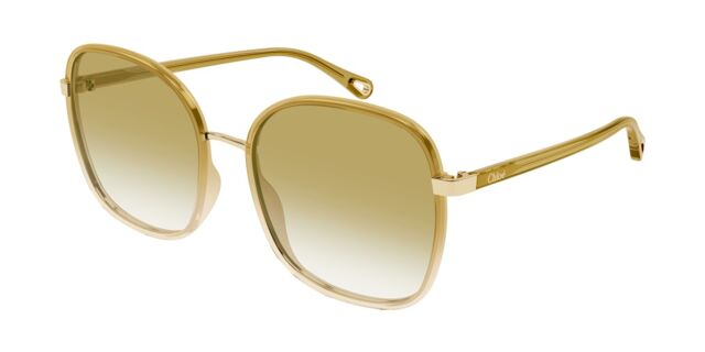Chloé CH0031S 020 Square Beige Brown Sunglasses  display picture 1