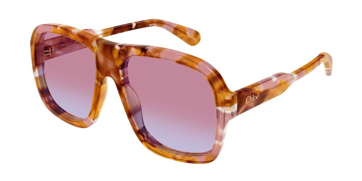 Chloé CH0331S 003 58 Sköldpaddemönstradeshell Solglasögon Kvinna