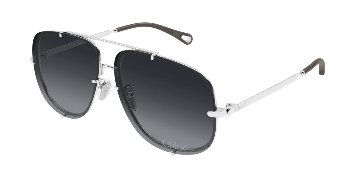 Chloé CH0348S 002 62 Silvriga Solglasögon Kvinna