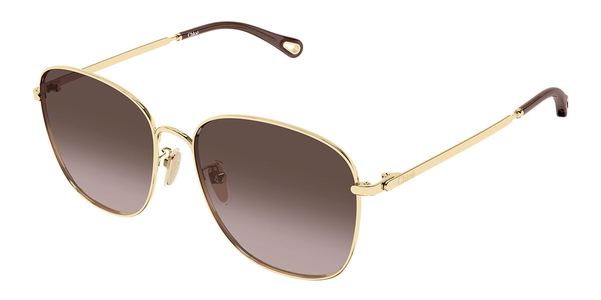 Chloé CH0407SK Asian Fit 002 59 Lunettes De Soleil Femme Dorées