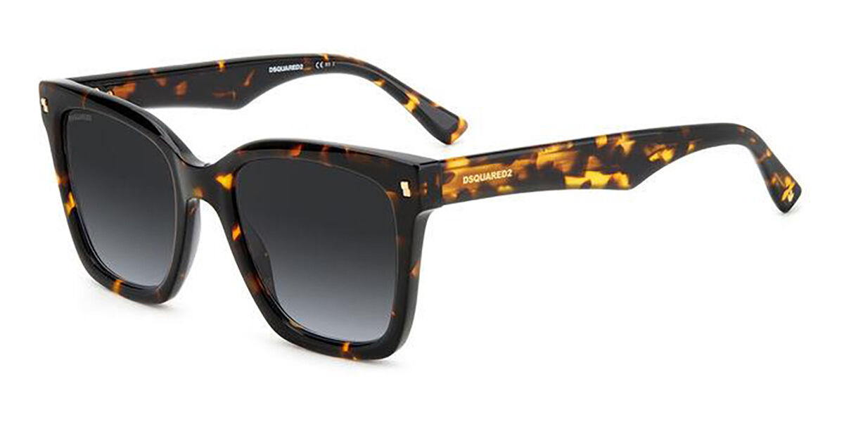 Dsquared2 D2 0053/s A84/gb Women's Sunglasses Tortoiseshell Size 53 In Dark Tortoise