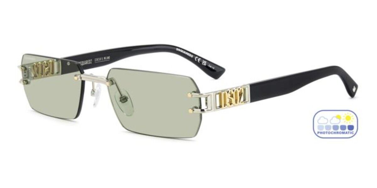 Dsquared2 Męski Palladium Silver Dsquaczerwone2 D2 0189/S I20/Gp 57 Meskie Okulary Przeciwsloneczne