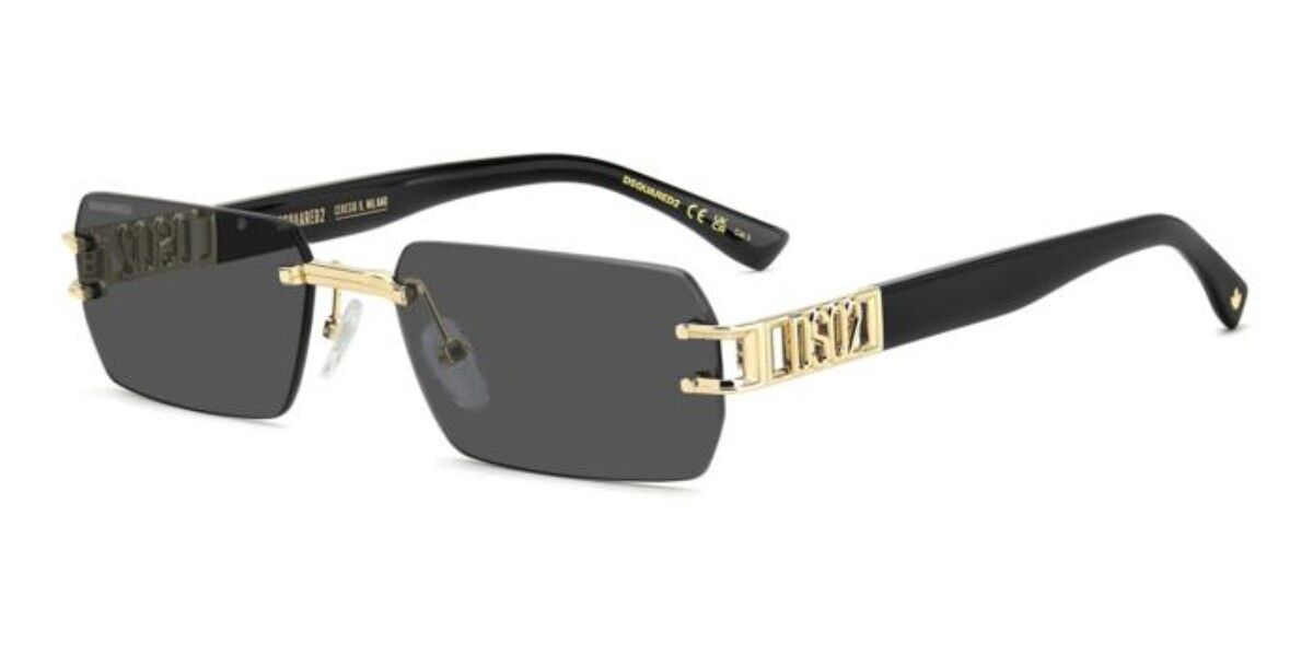 Dsquared2 Męski Złoto Dsquaczerwone2 D2 0189/S J5g/Ir 57 Meskie Okulary Przeciwsloneczne