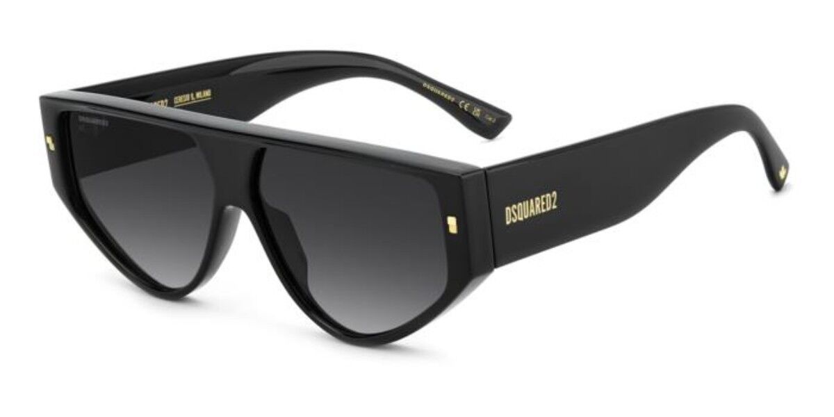 Dsquared2 Męski Czarny Dsquaczerwone2 D2 0201/S 807/9O 61 Meskie Okulary Przeciwsloneczne