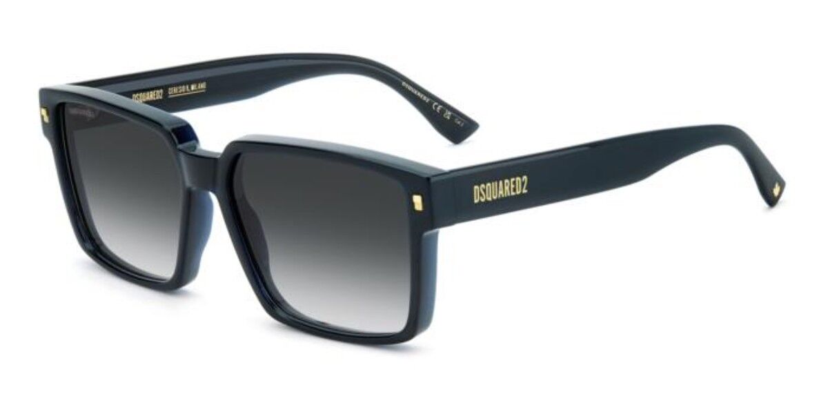 Dsquared2 Męski Dark Midnight Blue Dsquaczerwone2 D2 0202/G/S Azjatycki Krój Pjp/9O 58 Meskie Okulary Przeciwsloneczne