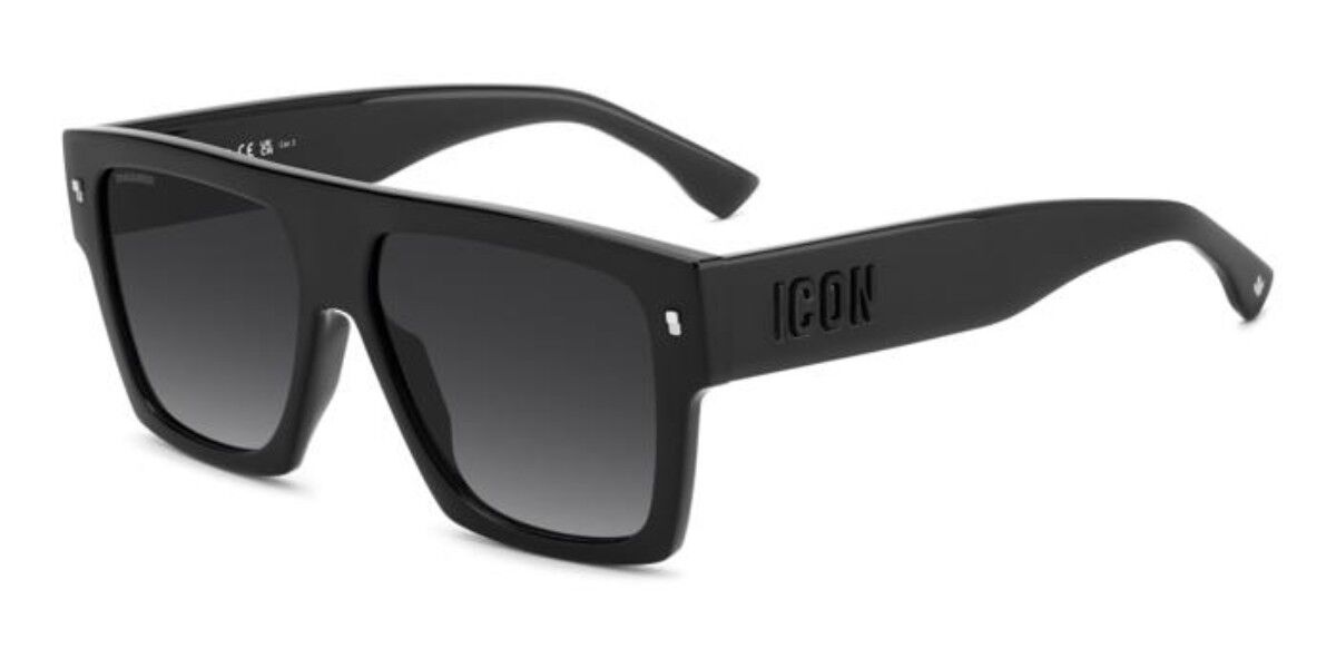 Dsquared2 Męski Czarny Dsquaczerwone2 Icon 0030/S 807/9O 58 Meskie Okulary Przeciwsloneczne