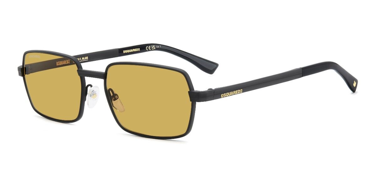 Dsquared2 D2 0192/S 003/70 58 Svarta Solglas&ouml;gon M&auml;n