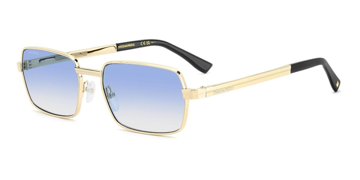 Dsquared2 D2 0192/S J5G/ST 58 Guldiga Solglas&ouml;gon M&auml;n