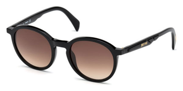 Just Cavalli Just Cavalli JC 838S Unisex Black Sunglasses Plastic Gradient Round Eyeglasses 