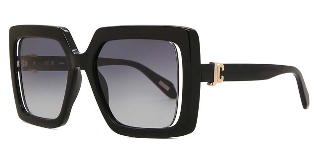 Just Cavalli SJC027 0700 Square Shiny Black Sunglasses  display picture 1