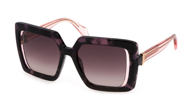 Roberto Cavalli Pink Tortoise Sunglasses with Case Roberto Cavalli SRC002M tortoise frame with gradient grey  main image 3